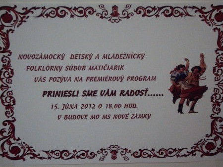 15.6.2012 o 18,00 h.(piatok)